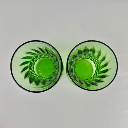 Art Glass Vintage Pair Vases
