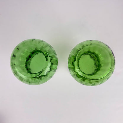 Art Glass Vintage Pair Vases