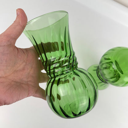 Art Glass Vintage Pair Vases