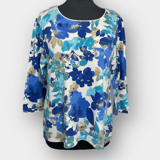 Karen Scott 3/4 sleeve top