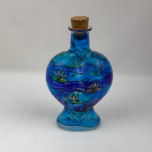 V.F. Italy Glass Bottle Vase