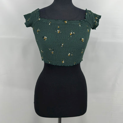 Abercrombie smocked crop top