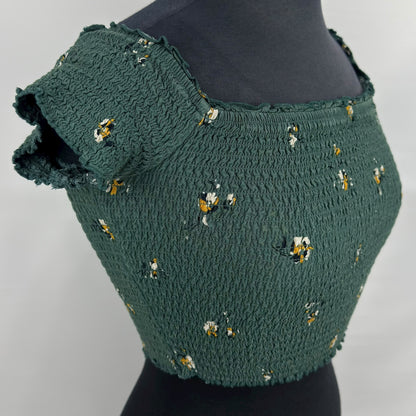 Abercrombie smocked crop top