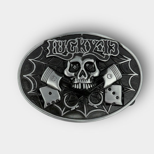 Lucky 13 Skull Buckle