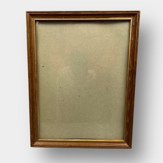 Wooden frame with glass