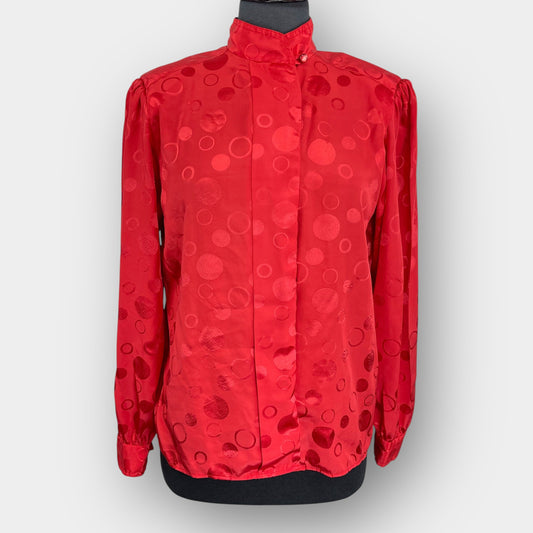 Demaro hidden button blouse