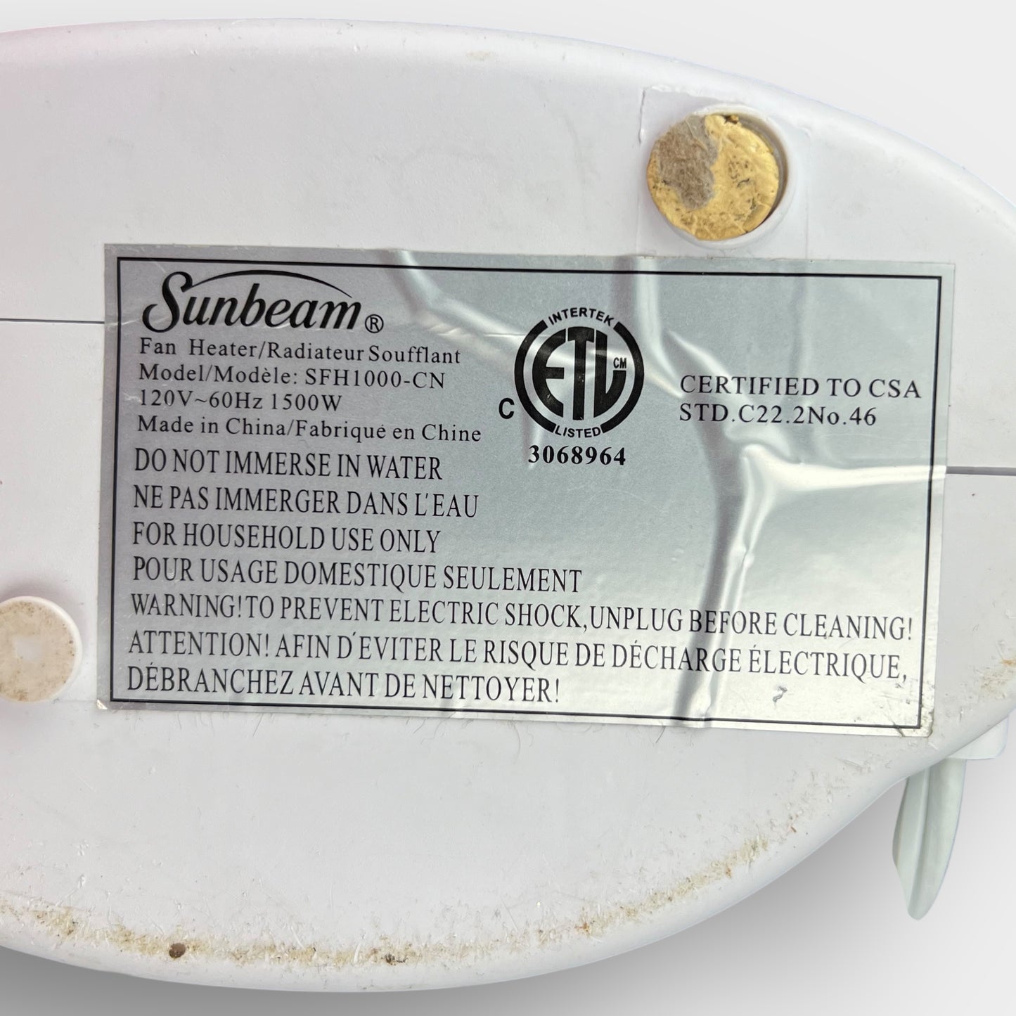 Sunbeam heater