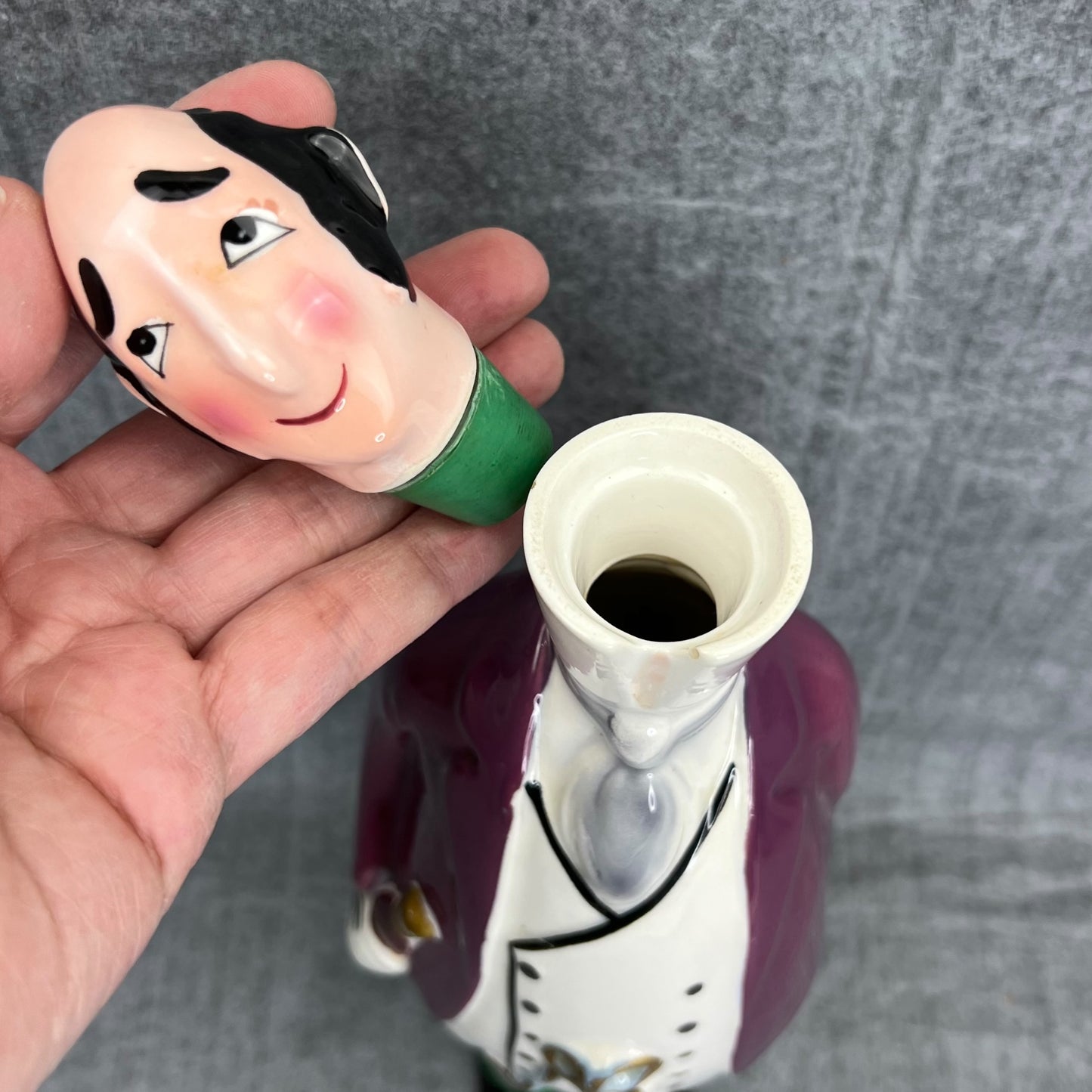 Vintage Sommelier man wine decanter