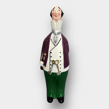 Vintage Sommelier man wine decanter