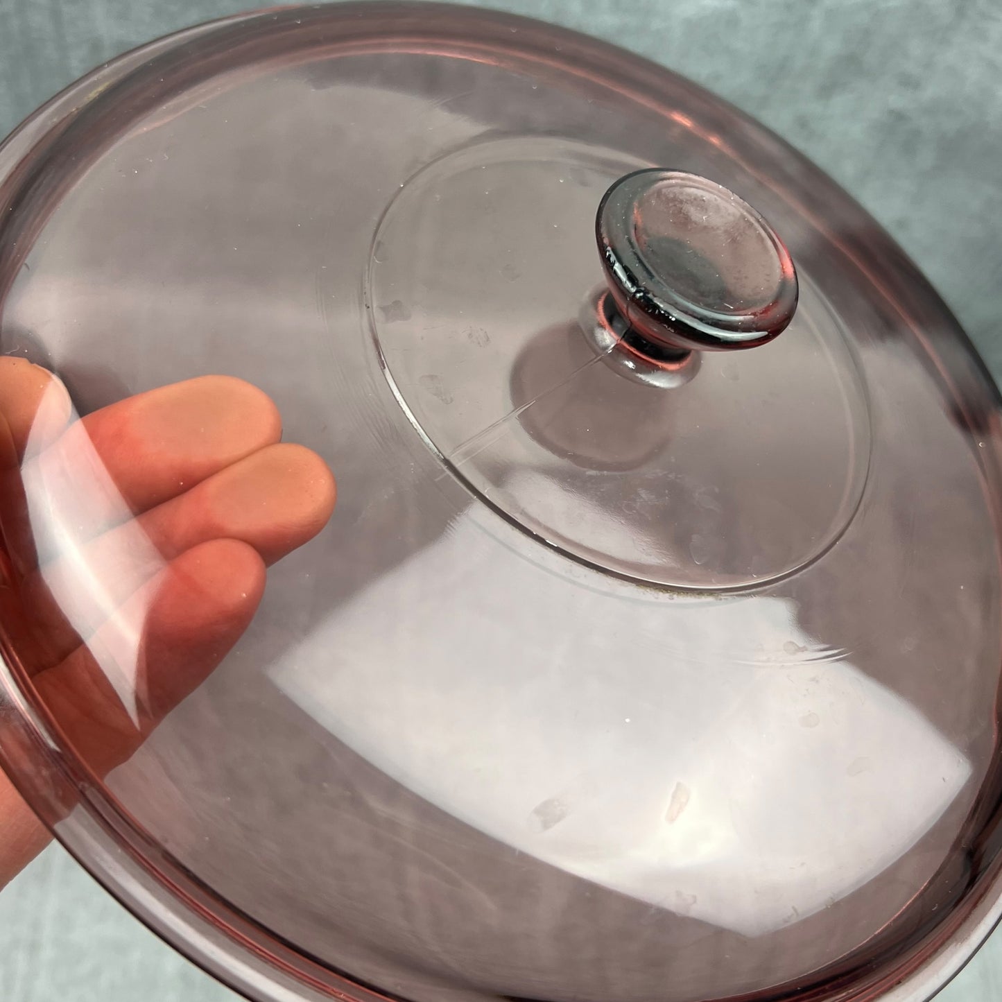 Pyrex Cranberry Casserole Dish with Lid