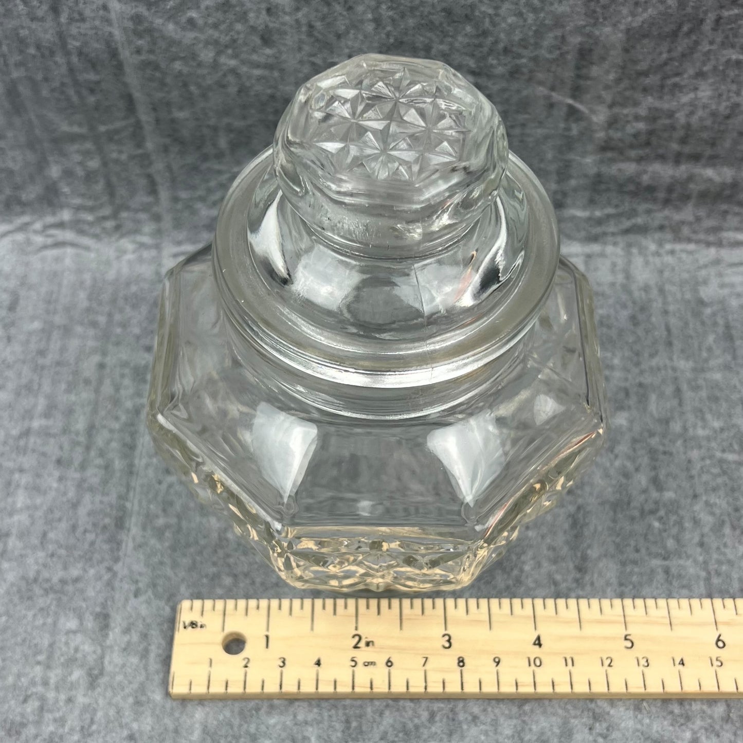 Glass jar with lid