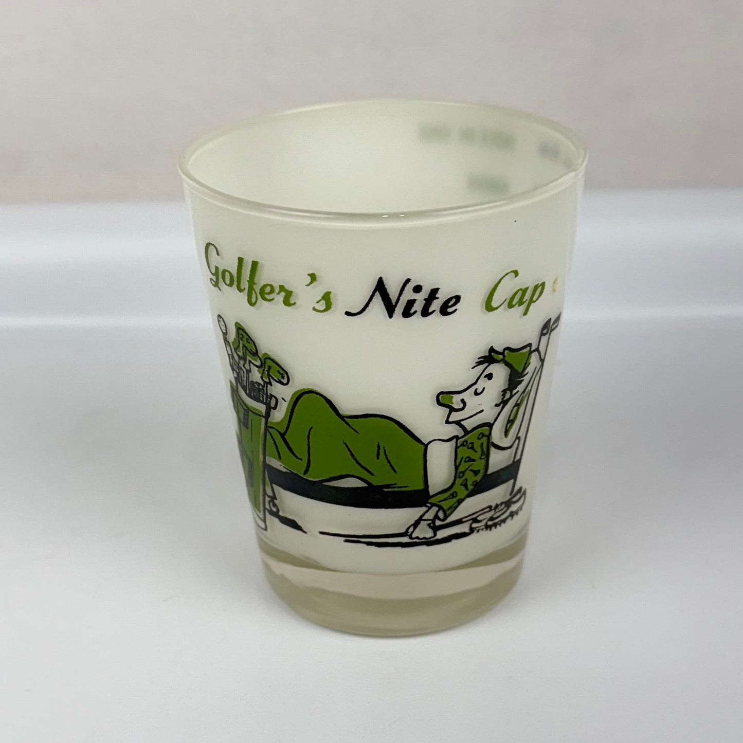 Golfer Novelty Drink Glass