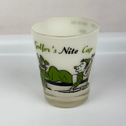 Golfer Novelty Drink Glass