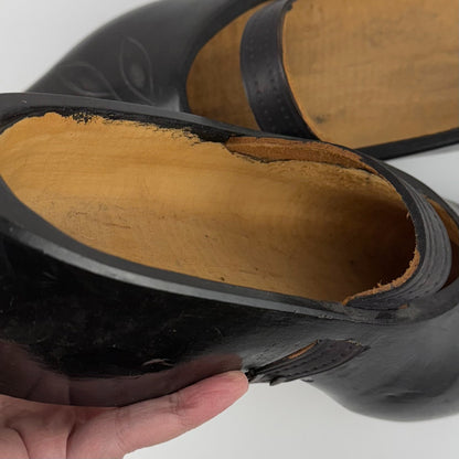 Van Der Meulen Mary Jane Carved Clogs