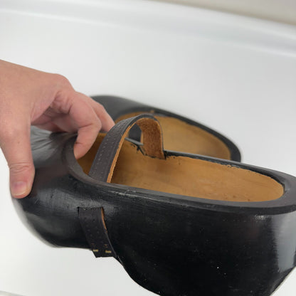 Van Der Meulen Mary Jane Carved Clogs