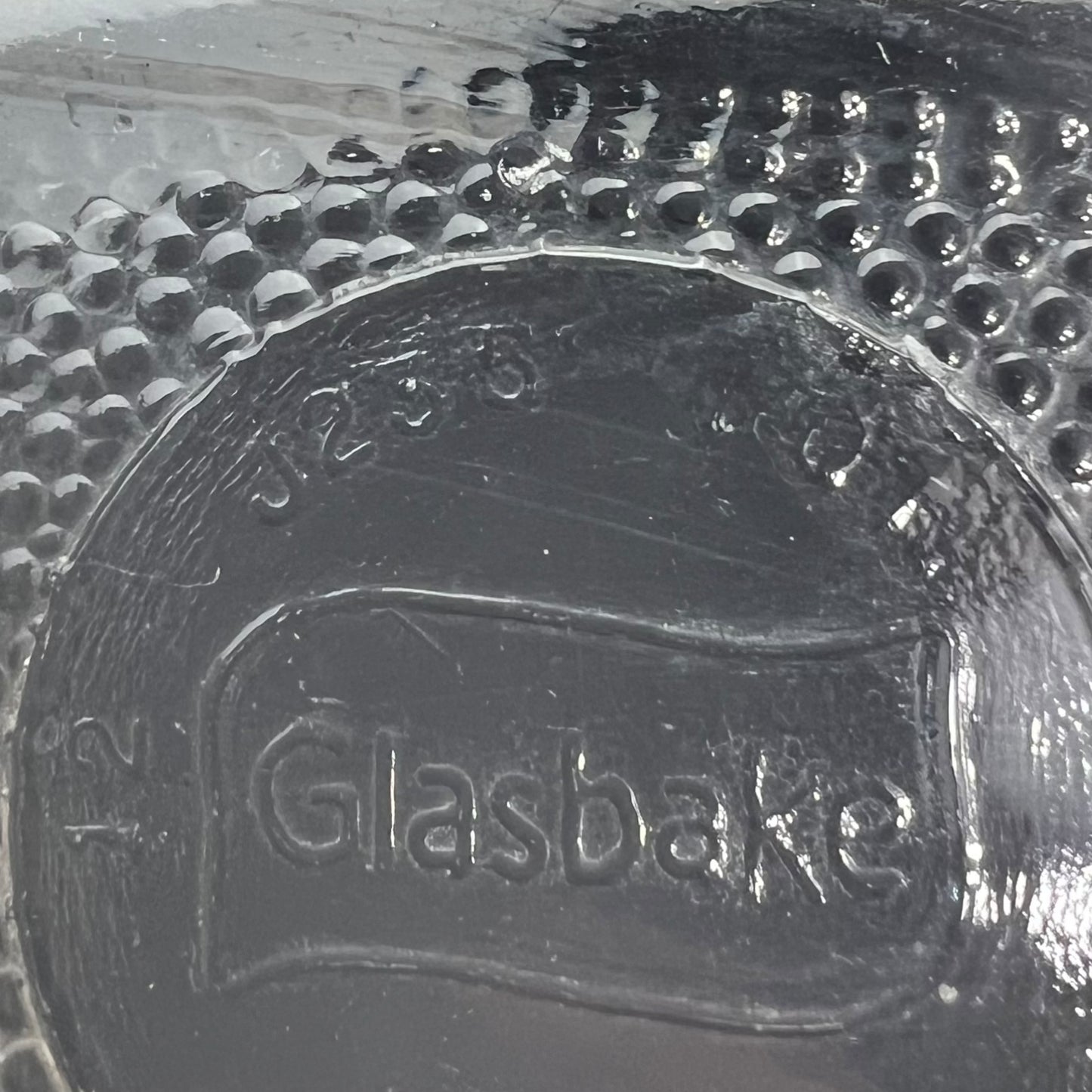 Vintage glasbake #J235