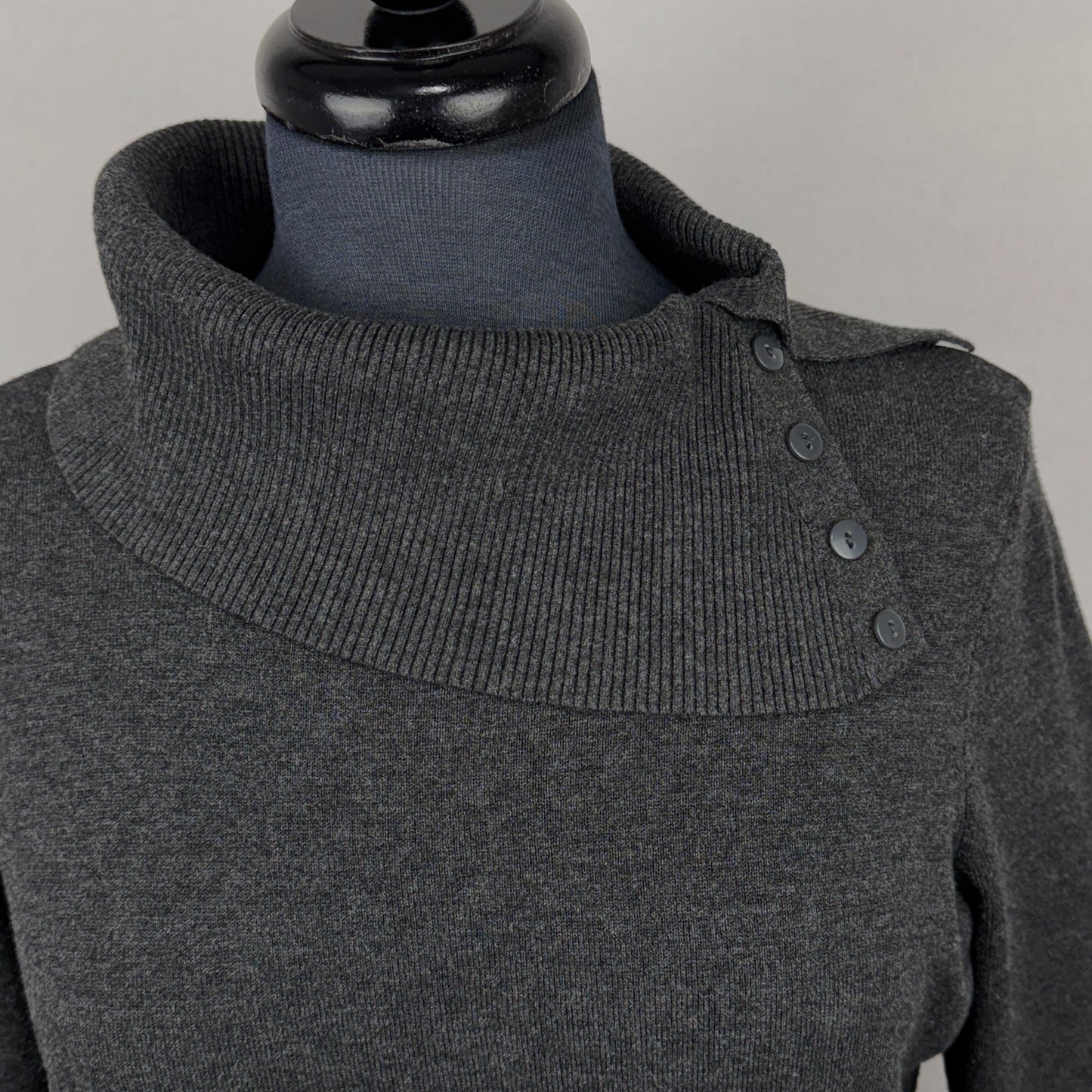 Cleo Asym Cowl Sweater