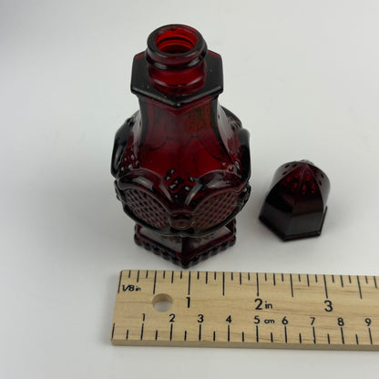Avon 1876 Red Cruet Set with Shakers