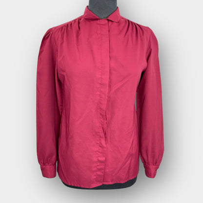 Hidden button blouse