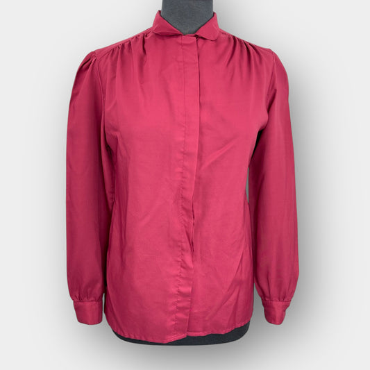 Hidden button blouse