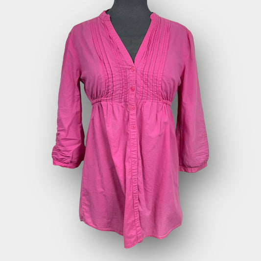 Devoted pink tunic top
