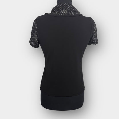 Daniel Laurent polka dot puff sleeve top