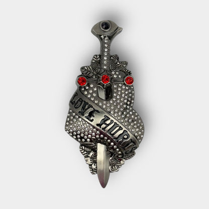 Love Hurts Heart Buckle