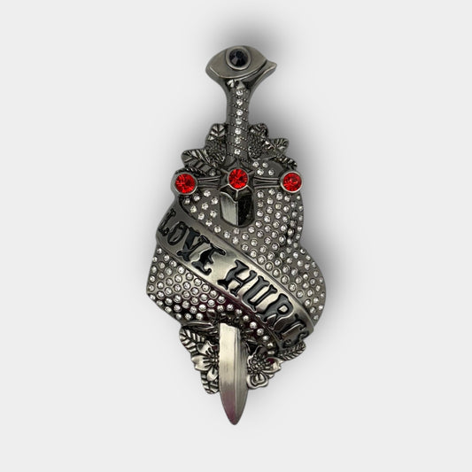 Love Hurts Heart Buckle