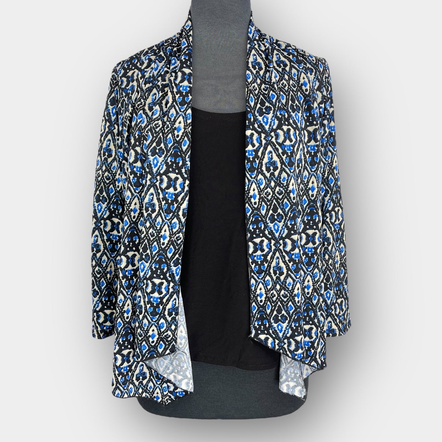 Layered-Look Cardigan Top