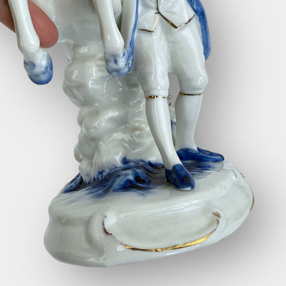 Horse Rider Porcelain Figurine