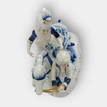 Horse Rider Porcelain Figurine