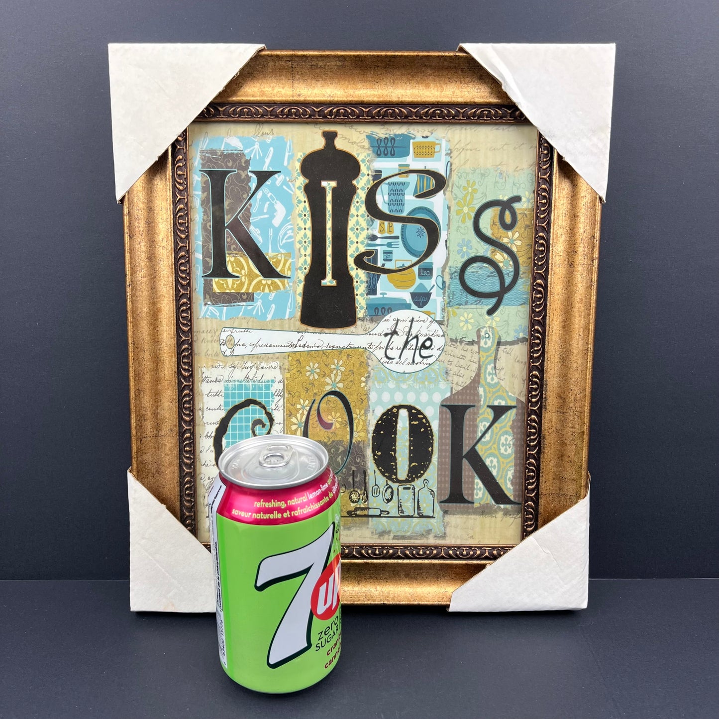 Kiss the Cook wall hanging