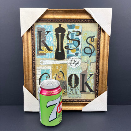 Kiss the Cook wall hanging
