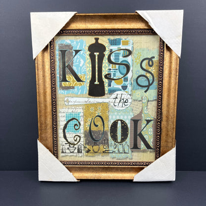 Kiss the Cook wall hanging
