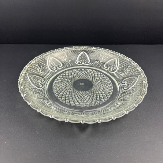 Pie plate glass with hearts