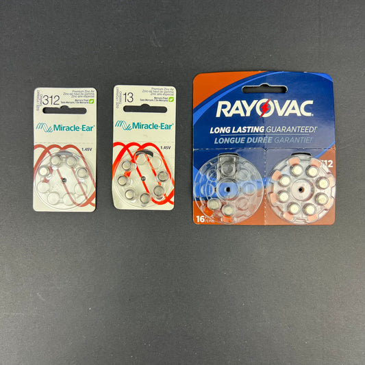 Hearing aid batteries (1.45V)