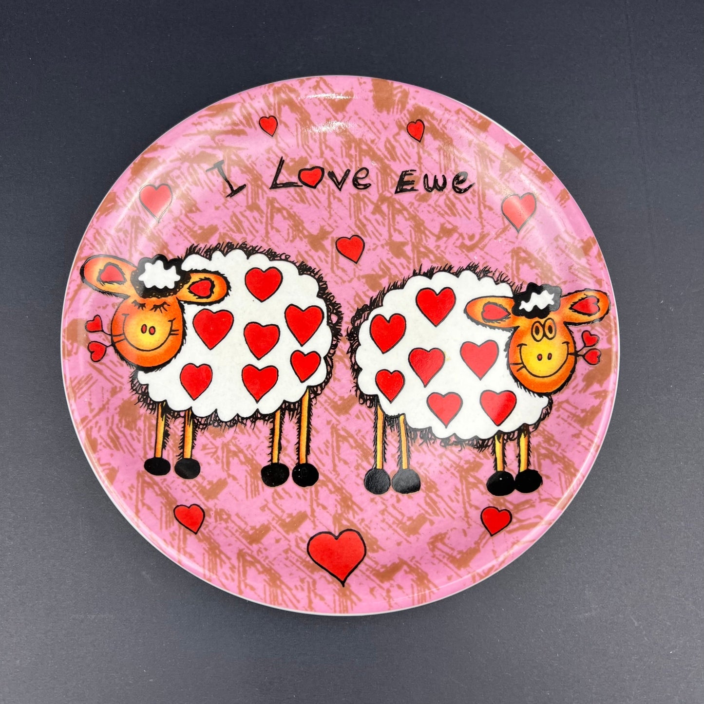 I Love Ewe plate