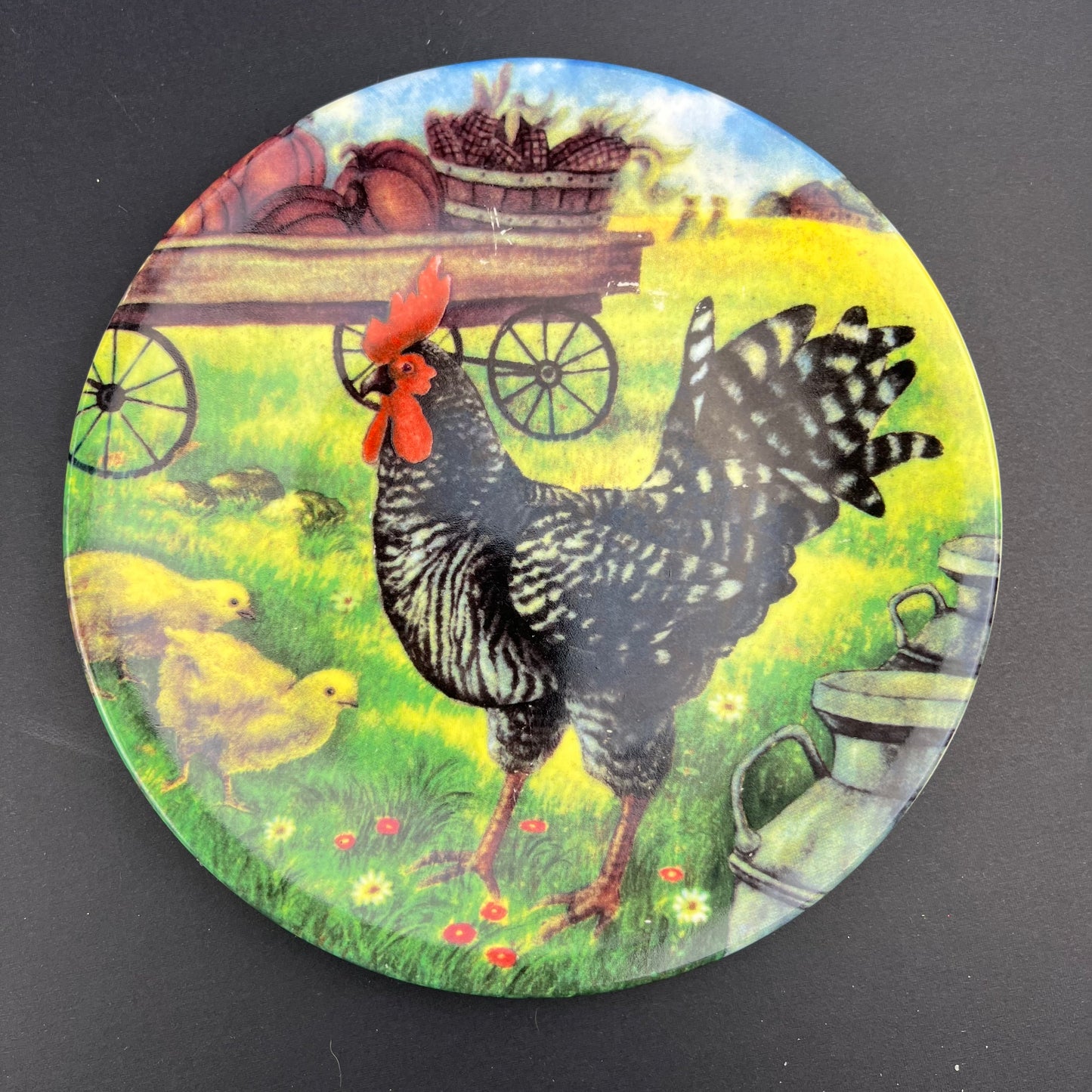 Rooster plates set of 2