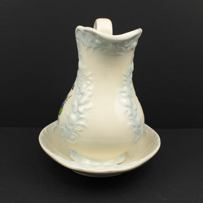 Ceramic pitcher and bowl set
