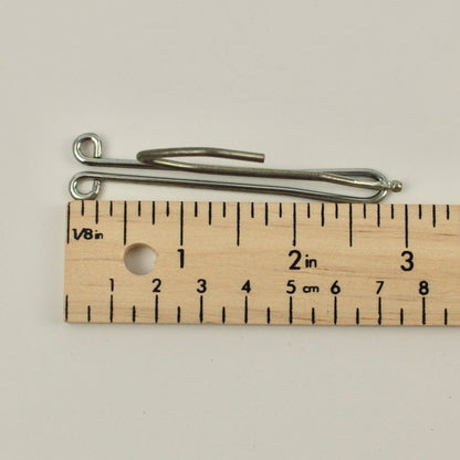 Metal slip-in curtain hooks