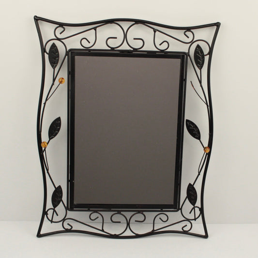 Metal framed mirror