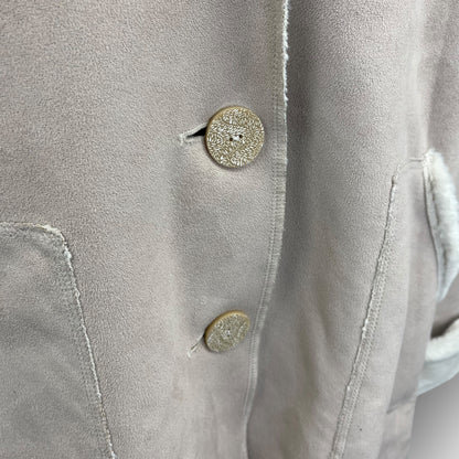 Signature faux suede coat