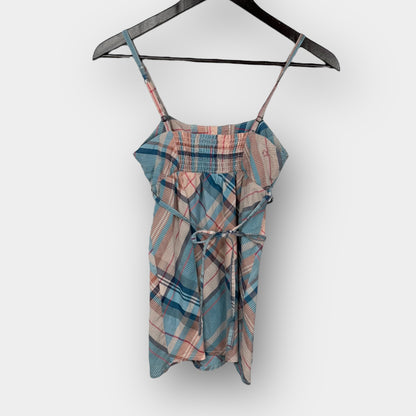 Garage plaid babydoll top