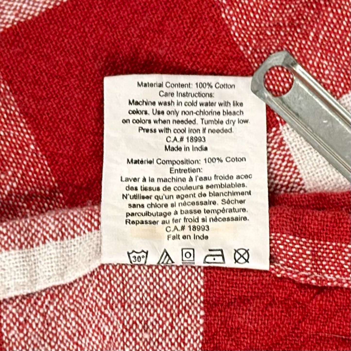 Fabstyles Gingham Tablecloth (50x64)