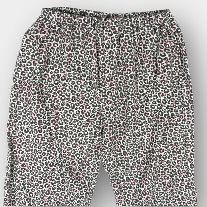 Leopard print pajama crop