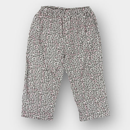 Leopard print pajama crop