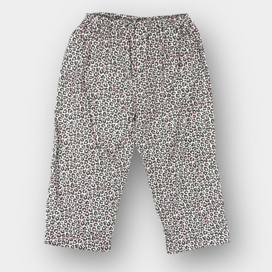 Leopard print pajama crop