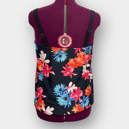 Floral swim top (1X)