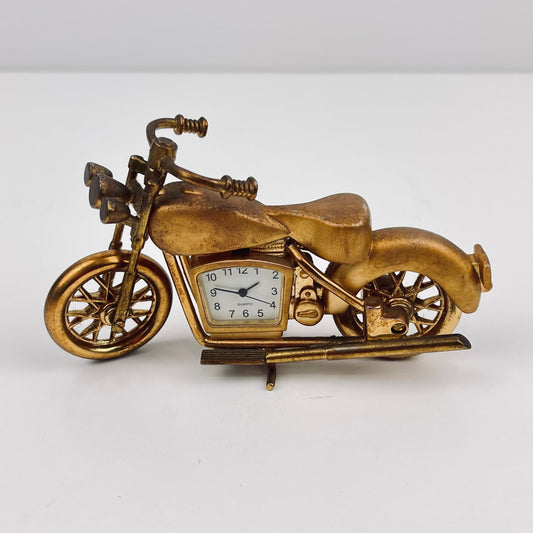 Brass motorcyle clock