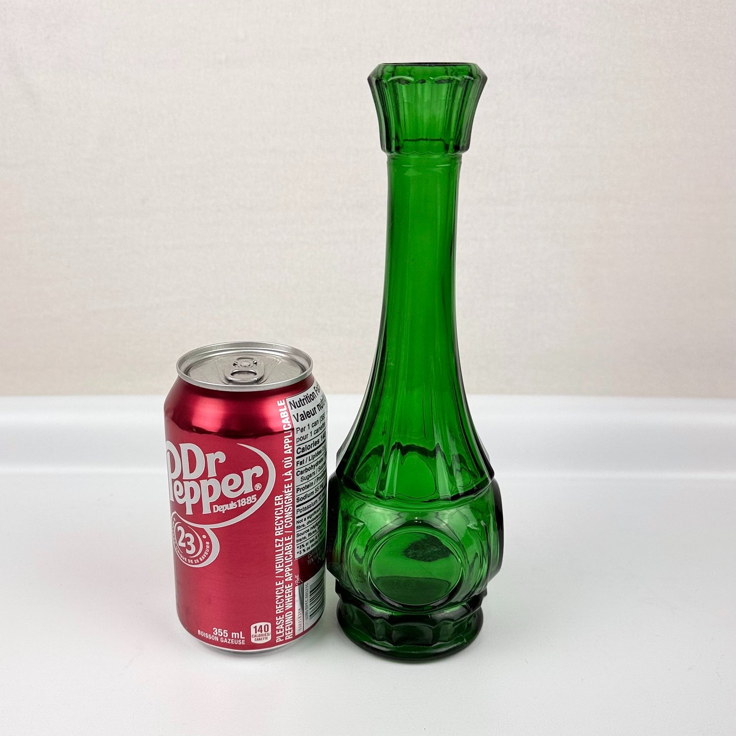Vintage Faceted Tall Vase